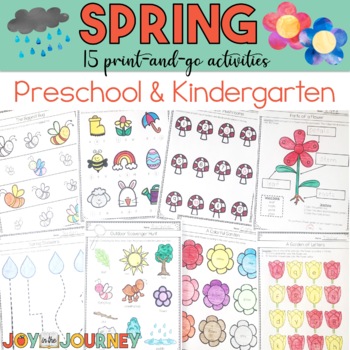 Spring Activities (Preschool and Kindergarten) | TPT