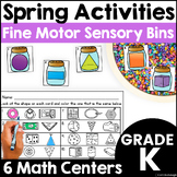 Spring Activities - Sensory Bin Math Centers for April