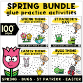Spring Activities Toddler Preschool Cut and Glue Practice 