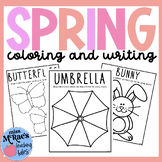 Spring Coloring Pages | Bunny, Rainbow, Umbrella Coloring 