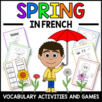 Preview of Spring Activities and Games in French - Le Printemps | French Worksheets