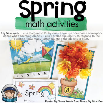 Preview of Spring Activities for Math - Preschool Prek, Kindergarten