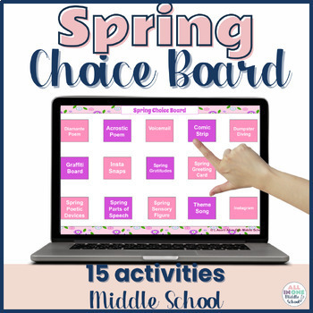 Preview of Spring Activities for Middle School - Choice Board