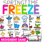 Spring Activity | FREEZE Movement Game | Spring Writing Prompts