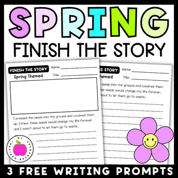 Preview of Spring Activity | Finish the Story Creative Writing Prompts Freebie
