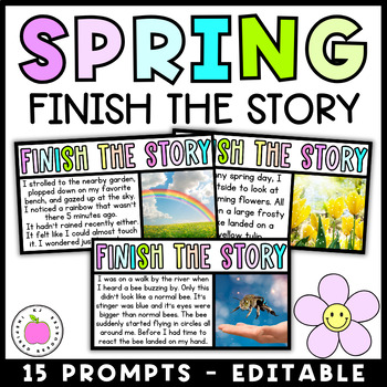 Preview of Spring Activity | Finish the Story Narrative Writing Prompts