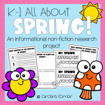 Preview of Spring Activity Non Fiction Research Kindergarten First Grade