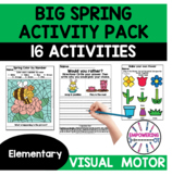 Spring Activity Pack Elementary Occupational Therapy Visua