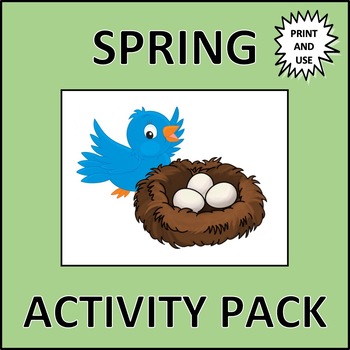 Preview of Spring Activity Pack - puzzles and games for early finishers