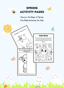 Preview of Spring Activity Pages