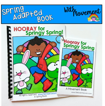 Preview of Spring Adapted Book With Movement