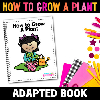 Preview of Spring Special Education Circle Time Parts of a Plant Adapted Book Activity