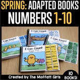 Spring Adapted Interactive Books Numbers 1-10