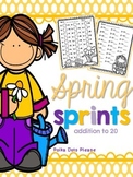 Spring Addition Worksheets | Addition to 20 Practice