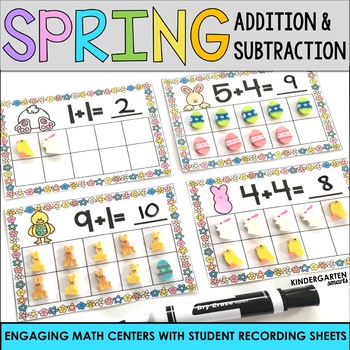 Preview of Spring Addition and Subtraction Centers