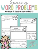 Spring Addition and Subtraction Word Problems