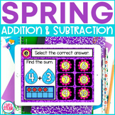 Spring Addition and Subtraction to 10 Game