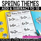 Spring Addition and Subtraction with Counters