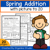 Spring Addition to 20  Worksheet | Addition With Picture t