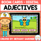 Spring Adjectives - Boom Cards - Distance Learning - Digital