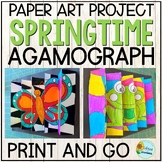 Spring Agamograph Art Project | Foldable Paper Craft