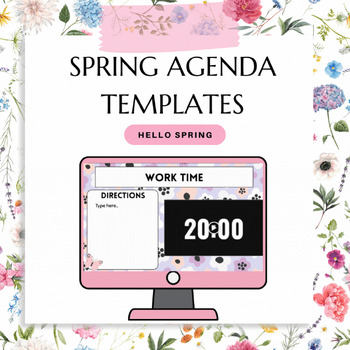 Preview of Spring Agenda Templates