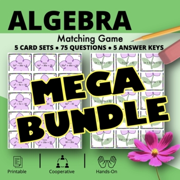 Preview of Spring | Algebra BUNDLE: Matching Games