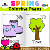 Spring Alphabet Coloring Book for Preschool | Alphabet Col