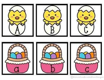 Preview of Spring Alphabet Flashcards for Centers - Games - Intervention - Handwriting