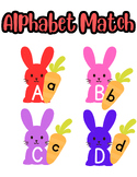 Spring Alphabet Match Alphabet Center -Activity Schedule/B