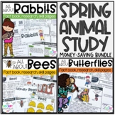Spring Animal Study BUNDLE: Butterflies, Bees, and Rabbits