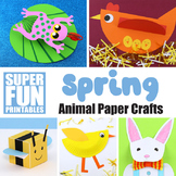Spring Animal paper craft Bundle