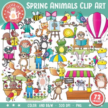 Preview of Spring Animals Clipart