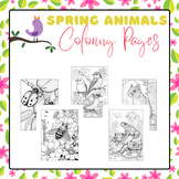 Spring Animals Coloring Pages | Spring Time Activities