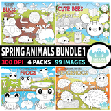Spring Animals Digital Stamps Bundle 1 (Lime and Kiwi Designs)