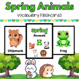 Spring Animals Flash Cards for PreK & Kindergarten Kids - 