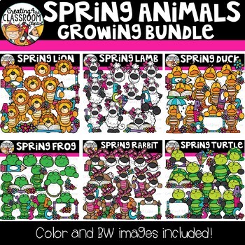Preview of Spring Animals Clipart Bundle {Spring Clipart}