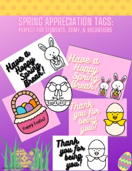 Preview of Spring Appreciation Tags