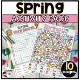 Spring Word Search Puzzles April Early Finisher Activity Packets