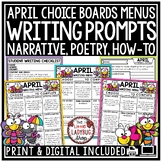 Spring April Narrative Opinion Writing Prompts 3rd 4th Gra
