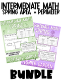 Spring Area and Perimeter Garden Bundle + Extension Activity