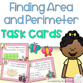 Spring Area and Perimeter Task Cards Activity {FREE}