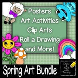 Spring Art Bundle Roll a Drawing How to Draw Clip Arts Pos