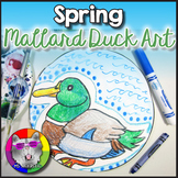 Spring Art Lesson, Mallard Duck Art Project Activity for E