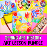 Spring Art Lessons, Art History Art Project Activity Bundl