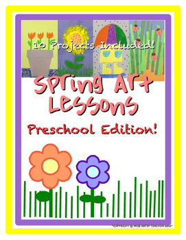 Preview of Spring Art Lessons - Preschool Edition