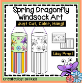 Spring Art Project - Flower Hanging Windsock - Dragonfly C