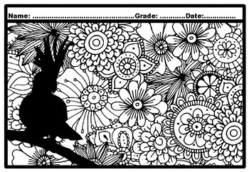 silhouette coloring pages