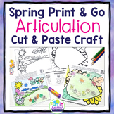 Spring Articulation Activity for Speech Therapy with Cut a
