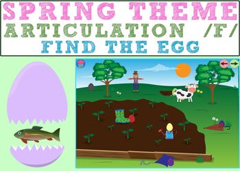 Preview of Spring Articulation /F/: Find the Egg Boom Cards